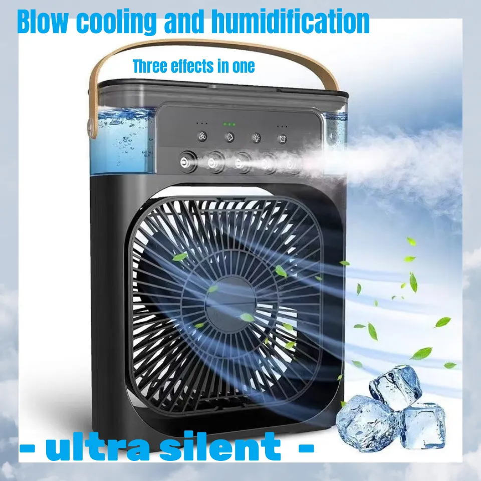 YOWXII🔥 Portable USB Type Air Cooler Fan with Handle, Humidifier