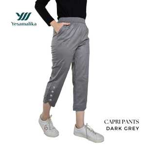 YESAMALIKA CAPRI PANTS 7/8 | Celana Wanita Bahan KATUN STRETCH | Size Reguler Dan Big Size Jumbo