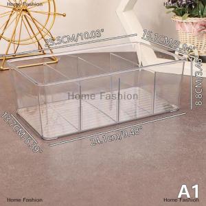 [COD] Home Fashion Tea Bag Storage Box Office Multifunctional Storage Box with Lid Acrylic Organizer Coffee Bag Compartment Box