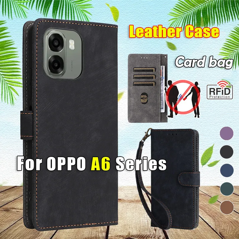 For OPPO A6X A6 Pro OPPOA6X 5G 4G Flip Leather Card Slot Casing Lanyard Phone  Case Shockproof Protection Cases wallet Bracket Casing Back Cover | Lazada  PH