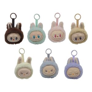 17cm Labubu The Monsters Heartbeat Macaron Enamel Face Cute Stuffed Pvc Figurine Tabletop Ornament Kawaii Toy Kid Christmas Gift