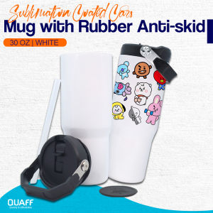 VSPH QUAFF Sublimation Coated Cars Mug Anti-skid with Portable Handle 30oz