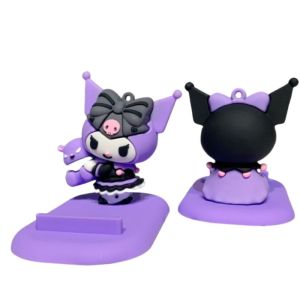 BVRZO Kiểu váy công chúa Giá đỡ điện thoại Kuromi Màu tím Phim hoạt hình Anime Giá đỡ điện thoại để bàn Giá đỡ điện thoại lười biếng Trong Giá đỡ điện thoại để bàn Kuromi Phụ kiện điện thoại