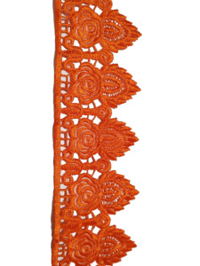 Renda Bordir Motif Wayang Stufa Lebar 9 CM Panjang 45 Meter