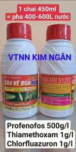 (100ml -450ml) Bakari 512EC SÂU VẼ BÙA NAKA: trừ sâu đục thân bọ trĩ sâu cuốn lá lúa sâu vẽ bùa nhện đỏ bọ trĩ rệp muội rệp sáp sùng hà