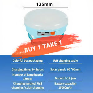 Solar Recharged Emergency light multi-scene waterproof Camping light outdoortent lamp LED Bulb