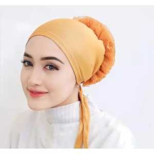 Ciput Inner turki renda brukat pakai tali / bisa cod / real picture  DALAMAN HIJAB