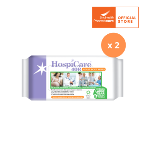 [Bundle of 2] HospiCare 40R Adult Body Wipes 40s