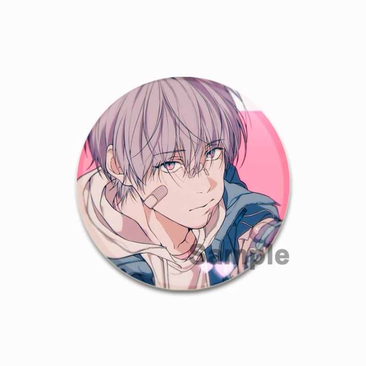 Lost in The Cloud Anime Badge Baek Cirrus Yeon Skylar Cartoon