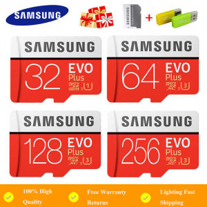 ♥COD Free Send adapter + card reader+100% original authentic Samsung Evo Plus 512GB Micro SDXC Class 10 Micro SD Adapter Memory Card 32GB 64GB 128GB 256GB-XMSXK91