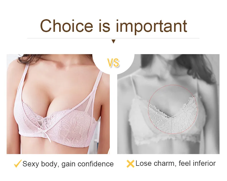 INTIMA Sexy Lace Push Up Bra for Women Small Chest Half Cup