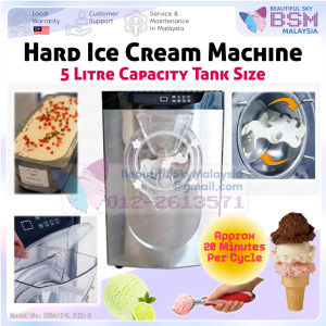 『RM2900』5 Litre Hard Ice Cream Mesin Aiskrim Colek Icecream Scoop 5L Tabung Gelato Sorbet Yogurt Ais krim