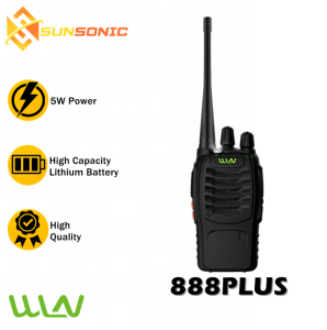 WLN 888plus UHF 400-470MHz 5W Two Way Walkie Talkie Radio (Black)