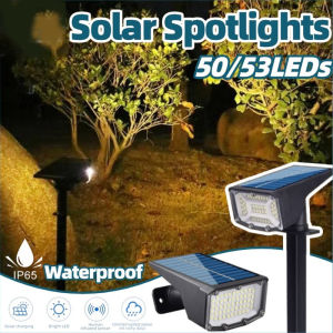 50/53Led Solar Spotlight Wall Light Outdoor Waterproof Lawn Lamp Garden Yard Lighting