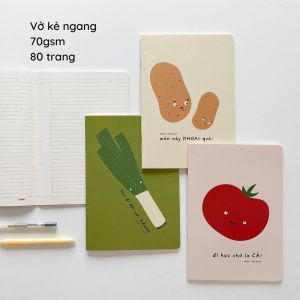 Vở kẻ ngang 80 trang Crabit tập học sinh ghi chép sáng tạo studygram - Vitamin học giỏi