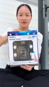 Cân Điện Tử Kết Nối Bluetooth APP Điện Thoại Thông Minh Đo Chỉ Số Cơ Thể Độ Chính Xác Cao Thiết Kế Tiện Dụng