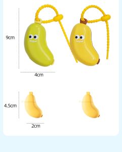 Banana Toothbrush Protective Case Portable Electric Toothbrush Organizer Set Dustproof Moisture-proof Hangable With Toothpaste Box