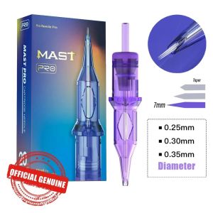 MAST Pro Tattoo Needles Cartridge Round Liner 7mm Taper Precise Sharp Ink Flow Suitable for Tattoo or Permanent Makeup (PMU) Work