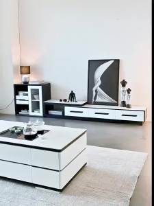 Multifunctional Coffee Table Slate Lifting Retractable Small Apartment Tea Making