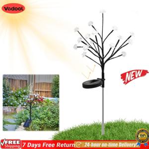 [Vodool Flagship Store] 2Pack Solar Garden Lights Waterproof Solar Flowers Lights Decorative Solar Lights for Outside Yard Lawn Patio Pathway Decorations