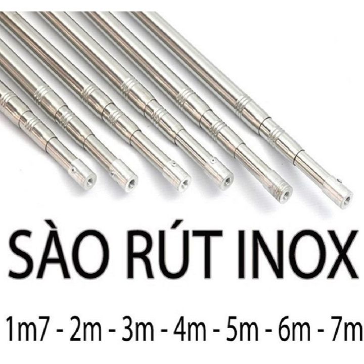 Sào Rút Inox Đa Năng Treo Lồng Chim Cảnh,Bẫy Chim,Treo Đồ,Hái Trái Cây ...