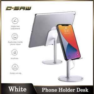 C-SAW Adjustable Phone Stand Universal Desktop Tablet Holder Multi Angle Aluminum Stand For Mobile Phone Bracket Holder iPhone 11 Pro iPad Xiaomi Redmi Samsung Huawei OPPO VIVO