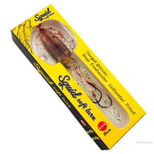 Deep sea squid bait 60g biomimetic hairtail iron plate hook octopus Soft Luminous Squid Lures Sturdy and Durable Material Fishing Bait Suitable for Salmon and Snapper TP-PH