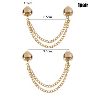 ห่วงแม่เหล็กห่วงโซ่เข็มกลัดประณีตม้วนขึ้นคลิปโลหะอัลลอยแบบ DIY ตะขอขากางเกงอุปกรณ์เย็บผ้ากางเกงหัวเข็มขัดปรับความยาวได้