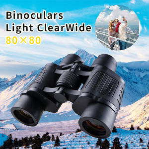 80X80 Long Range Binocular HD High Power Telescope Day And Night Vision Waterproof Outdoor binacular