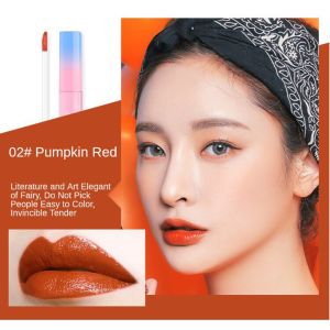 🔥Dream Poem👍 LAMEILA Silky Glass Velvet LIp Glaze Long Lasting Liptint Waterproof Velvet Lip Tint Gloss Lip Makeup Lipstick 6 Color COD