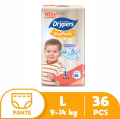 Drypers Drypantz Jumbo Pack Large (36 pcs) - Diaper Pants. 