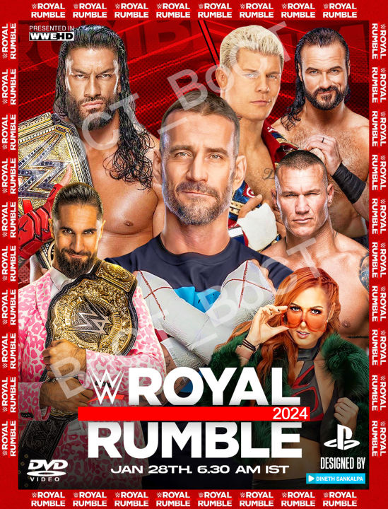 Dvd Wwe Royal Rumble 2024 W081 Lazada