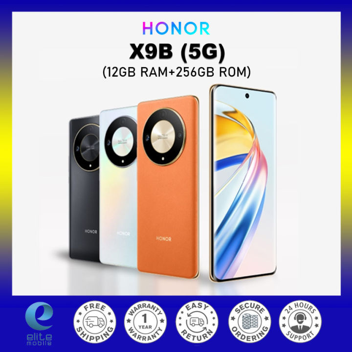 Honor X9B 5G (12GB RAM+256GB ROM) All-angle Ultra Tough, 5800mAh Wired ...