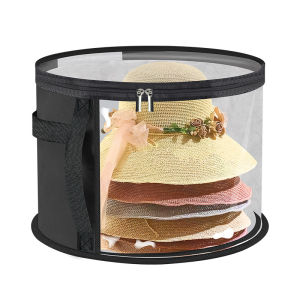 Foldable Hat Storage Box Fishing Cap Storage Box Sun Hat Portable Anti-Pressure Dustproof Storage Hat Storage Case