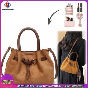 Stylish Faux Suede Women Crossbody Bag for Travel Work and Casual Outings with Adjustable Strap