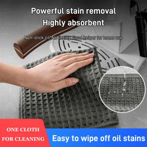 All Purpose Microfiber Cleaning Cloth for Kitchen and Home Reusable Super Absorbent Cleaning Towel Lazy Rag Non-Grease Wipes