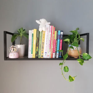 Kệ sắt hộp treo tường vuông đơn 60x20x20 decor nội thất tự lắp 2022