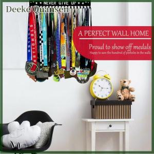 Deeke Medal Display Rack Metal Medal Hanger Holder Organizer Wall Mounted Large Capacity Award Holder For Race Soccer Karate