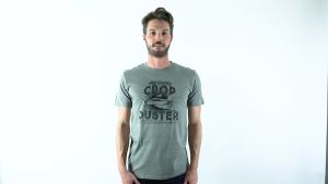 Casual Original Casual Original Crazy Dog Mens T Shirt Professional Crop Duster Funny Fart Shirt For Men