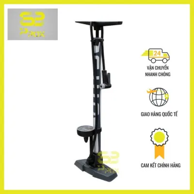 Bơm xe đạp GIYO GF-57E áp suất 160psi/11kg đồng hồ cao thân NHÔM hàng Đài Loan