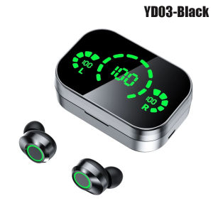 💥 Local Stock💥MVMO® NEW Wireless Bluetooth TWS YD03 Headset with Mic Earbuds 3000Mah Charger Box LED Fone Bluetooth Earphones Wireless Headphones