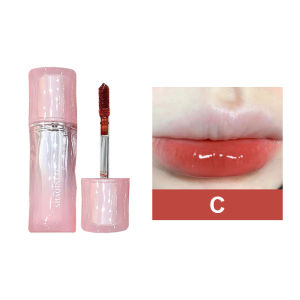 Lip Glaze Glossy Kaca Moisturizing Lip Gloss Glasir Bibir Pelembab Pemutih Bibir Cermin Glasir Bibir Wajah-🌹Tamia