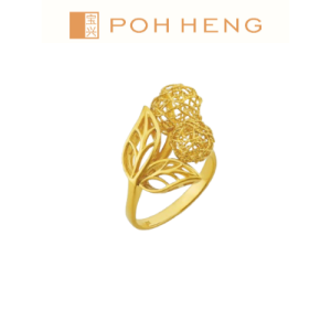 Poh Heng Jewellery 22K Blissful Eternity Ring in Yellow Gold[Price By Weight]