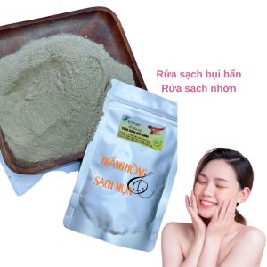 Bột rửa mặt trà xanh phù hợp mọi loại da kể cả các chị bầu sử dụng rất tốt an toàn lành tính