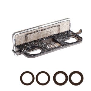 ANHEY Transparent Shower Gel Storage Rack Wall Mounted Exquisite Hand Soap Hanger Creative with Hook Shampoo Holder Dishwashing Detergent