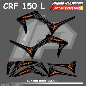 CRF 150 L (COD) STIKER STRIPING MOTOR HONDA CRF 150 L - STIKER LIST GRAFIK SIMPLE WARNA VARIASI DESAIN RACING HOLOGRAM DAN TRANSPARAN BISA COD IP. PROJECT.KODE-004