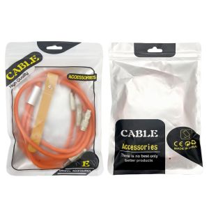 120w สายเคเบิลข้อมูลศัพท์มือถือแบบหนึ่งต่อสองจากโลหะผสมสังกะสี Jike Line ที่เข้ากันได้กับ Apple 15 สายชาร์จศัพท์แบบหนา