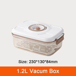 Food Storage Container Vacuum Box Large Capacity Food Dispenser for Kitchen Transparent Sealed Food Organizer Work Lunch Box