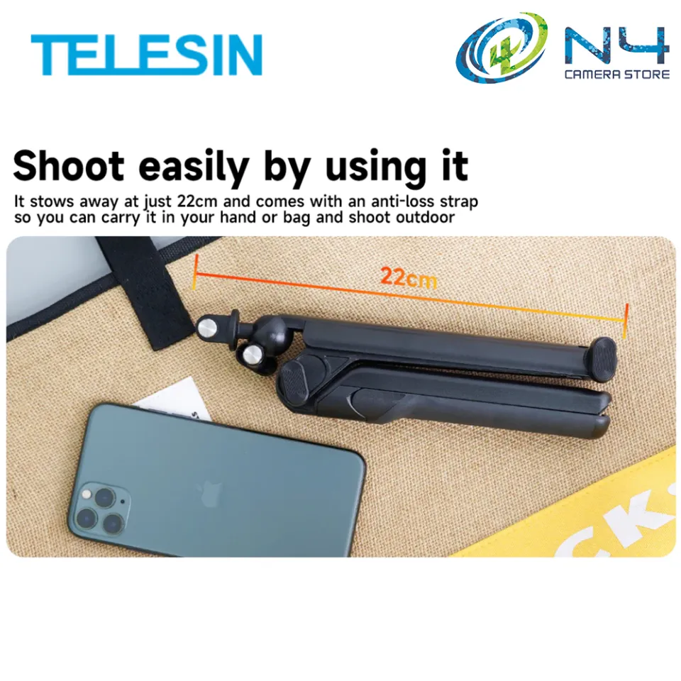TELESIN TE-TPR-009 Multifunctional Foldable Tripod Selfie Stick