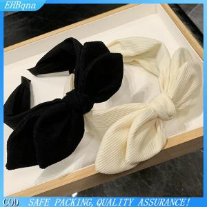 COD Đẹp Mới Lớn Bow Thỏ Tai Mũ Nón Cho Phụ Nữ Headband Cô Gái Cổ Điển Bow Tóc Ban Nhạc Rộng Hoop Hairband Tóc Phụ Kiện
